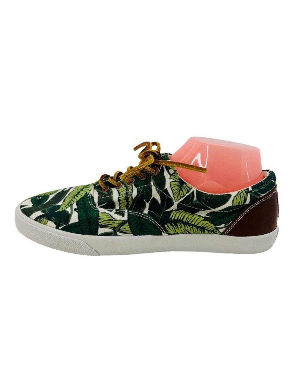 Bucketfeet Sneakers Mens Size 10 Tennis Tropical Leaf Print Canvas & Faux Leathe - Picture 11 of 13
